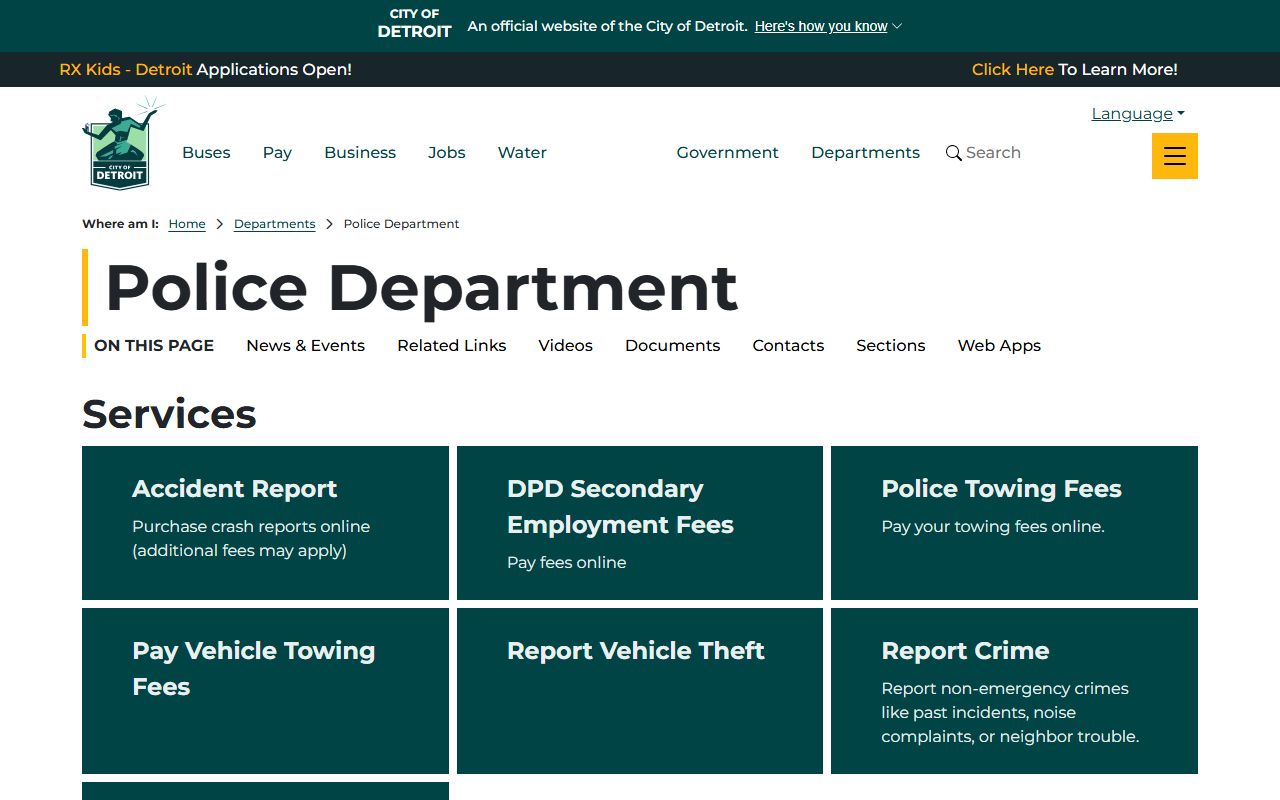 Detroit Police Department - Detroit Arrest Records