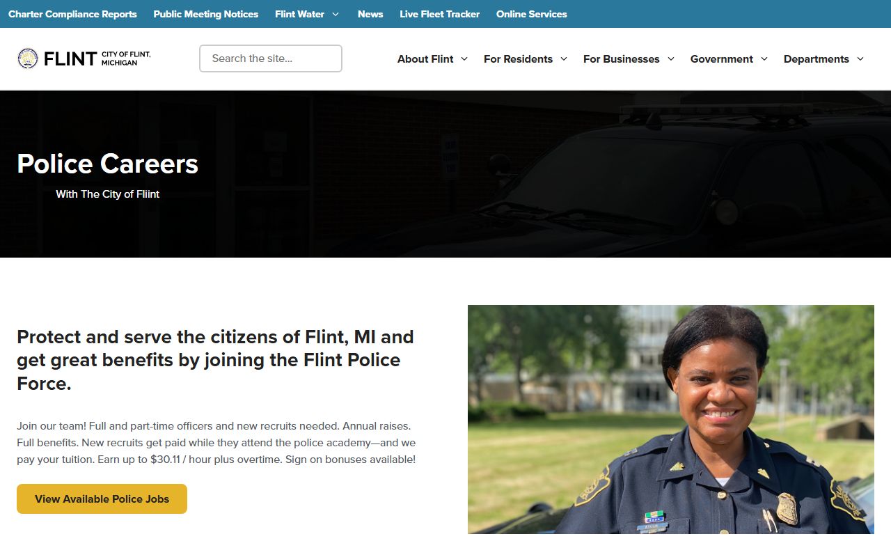 Flint Police Department official website