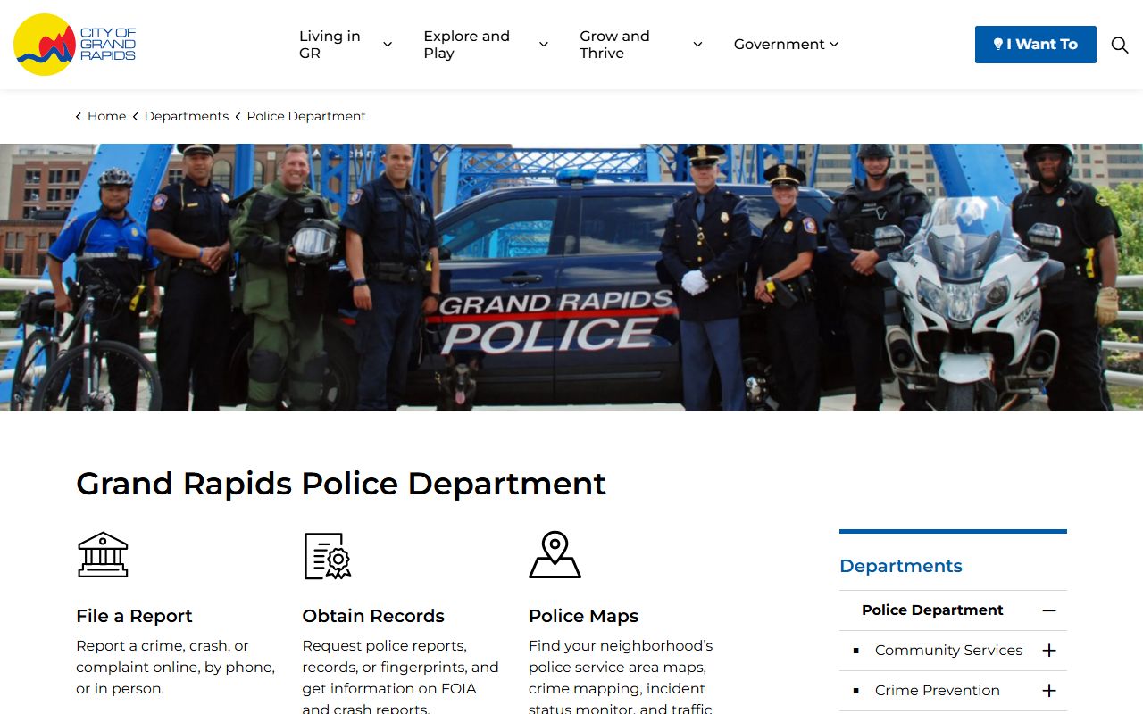 Grand Rapids Police Department website