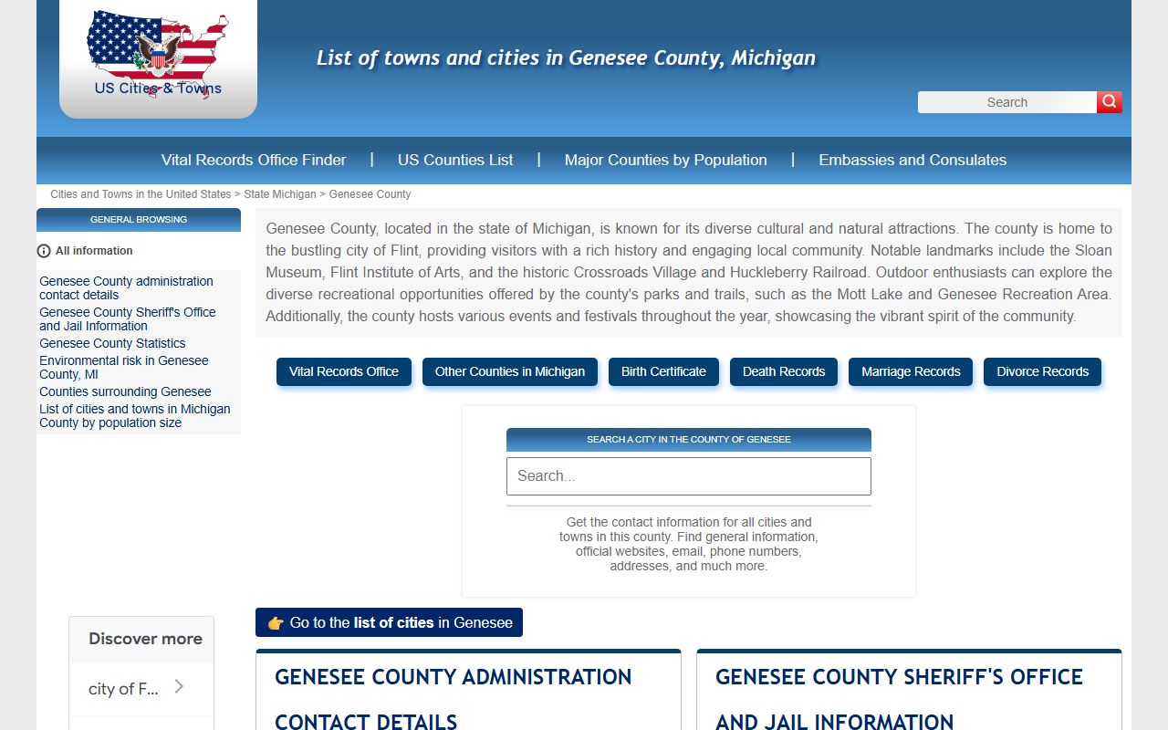 Genesee County Sheriff Office Information